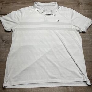 Nike Shirt Zonal Cooling Golf Mens XL White Grey Stripe AR2604-100 Short Sleeve‎